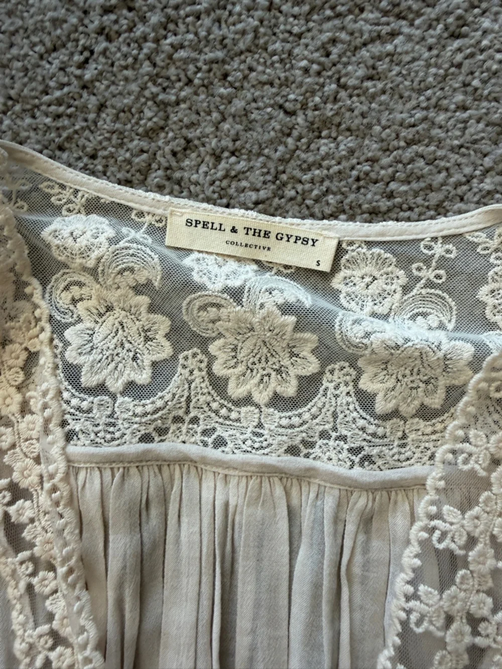 SPELL Le Gauze Lace Duster - S - Picture 11 of 13